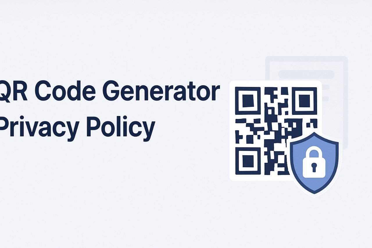 QR Code Generator Privacy Policy - Data Protection